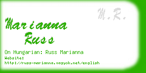 marianna russ business card